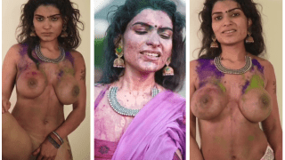 Holi Nude – Resmi R. Nair Hot Hindi Uncut Big Boobs Nude